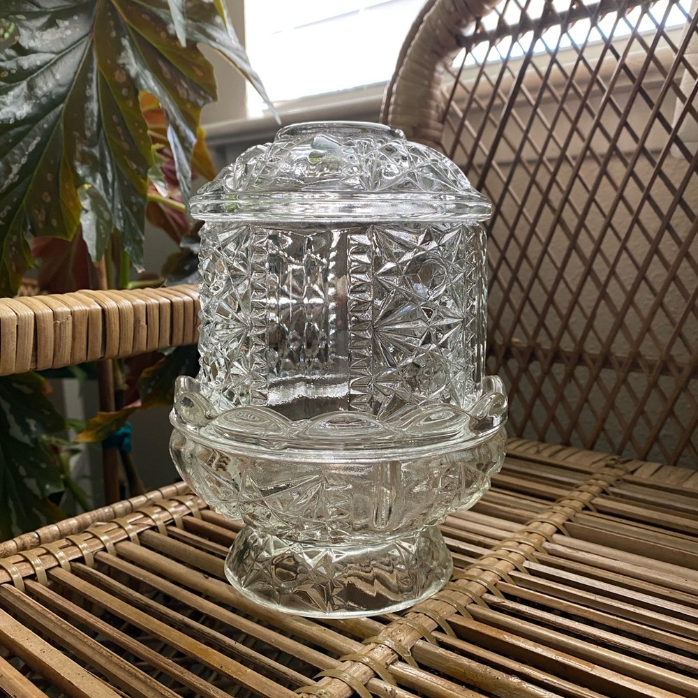 Clear stars and bars fairy lamp
